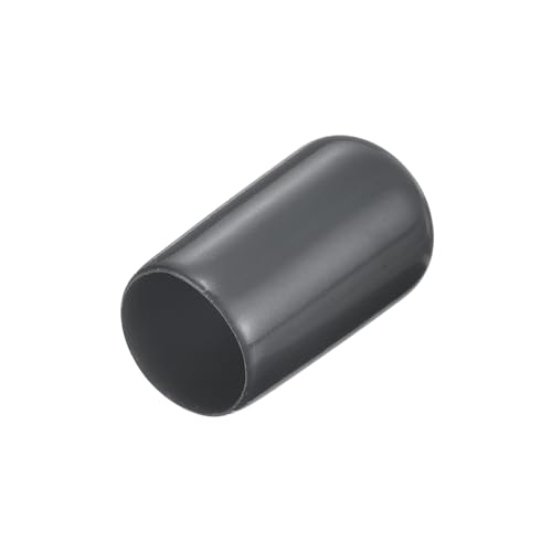 Tapas de goma de 8 mm flexibles de vinilo gris oscuro para proteger roscas de tornillos 2