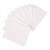 DOITOOL 10 Stück Teiliges Trockene Papierstoffplatten aus Recyceltem Zellstoff für DIY Papierkunst Schulprojekte Künstler Nachhaltige Bastelmaterialien Weiß