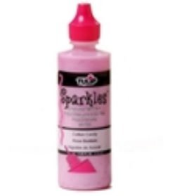 Duncan Pink Tulip Dimensional Fabric Paint 4Oz-Sparkles - Cotton Candy