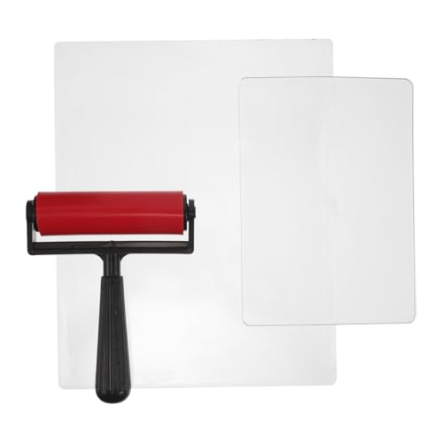 Plaque de gel réutilisable monotype avec rouleau à main pour impression - 2