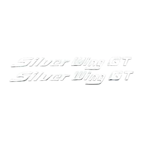 Autocollants 3D carrosserie moto Silver Wing GT, badge emblème en résine protectrice