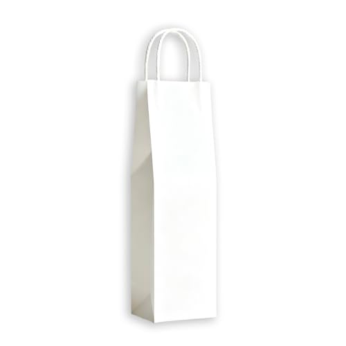 48 Shopper porta bottiglia vino di colore Bianco Buste di