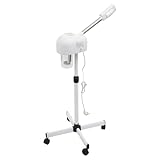 Gesichtsdampfer Professional Dampfgerät Höhenverstellbar Hautalterung reduzieren Mit LED-Licht | Porenreiniger Gesichtssauna Für Zuhause Salon Schönheitsklinik Gesundheitszentrum Spa