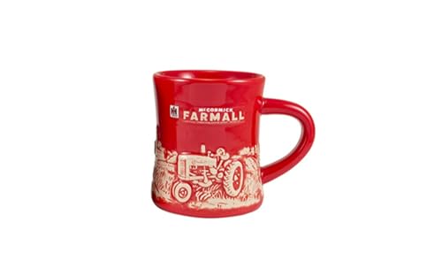 Taza Farmall M con diseño en relieve rojo miniatura 2