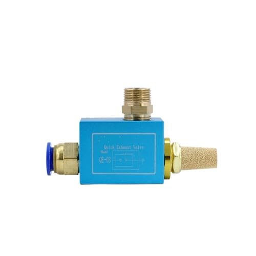 Válvula de escape neumática QE-03 azul de liberación rápida sin conector de 1 pieza 2
