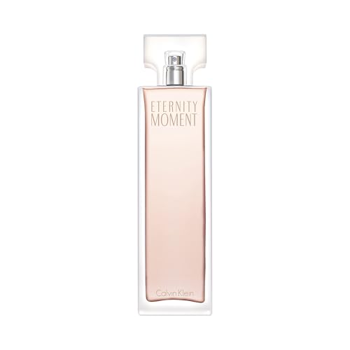 CALVIN KLEIN Eternity Moment - Eau de Parfum for Women - Floral Fragrance with Notes of Sweet Lychee, Pink peony and Raspberry Cashmere - High Longevity