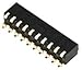 MCEPM-08?-?DIP/SIP Switch, Piano Key, 8 Circuits, SPST, SMD, MCEP Series, DIP Unsealed, 24 VDC (10 Pieces)