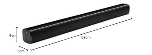 Image of (Tessco FS-343) Portable Wireless Soundbar Speaker Rich bass Loud Sound Guitar&Mic Input 3.7V 2400 MAH Battery 20 W (Black, Stereo Channel)