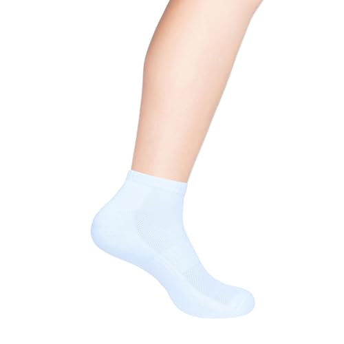 Image of Women's Ankle Socks Thick Cushioned Cotton, Moisture-Wicking socks, Breathable Performance Socks for Running, Sports