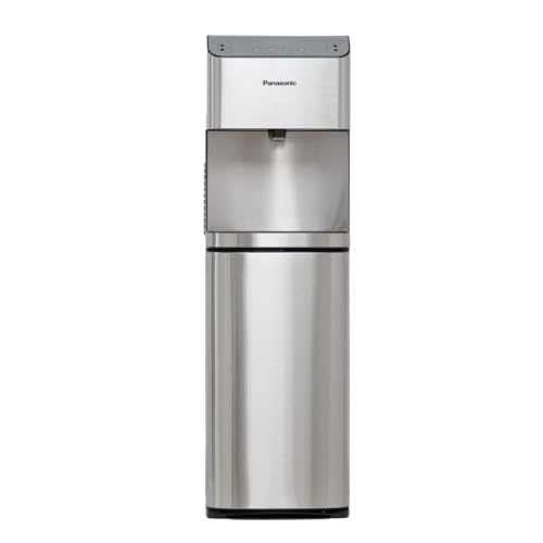 Panasonic Bottom Loading Water Dispenser, Sdm-Wd3531Bg, Touchless, Digital Touch Control Panel, Uv Sterilization, Info Display, Black & Stainless Steel Finish, Nigh Light