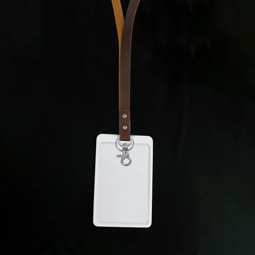 Credenciales Cómodo Cuero Marrón Protector de Tarjetas Identificativas 6