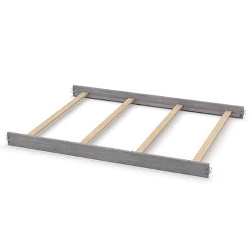 Image of Full-Size Conversion Kit Bed Rails for Oxford, Soho, Ozlo & Avalon Baby Convertible Cribs - Solid Wood - Toddler and Adult Rail for Full-Size Bed - Nursery and Baby Furniture (Dusk Grey, Hook-On Kit)