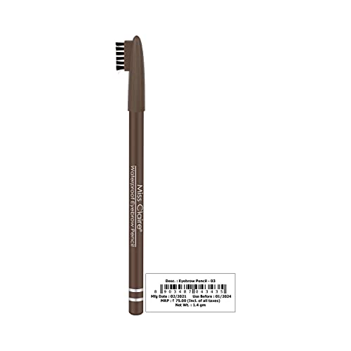 Image of Miss Claire Waterproof Eyebrow Pencil 03 Medium, Brown