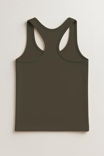 Image of Kurve Premium Girls Seamless Supersoft Wide Strap Comfortable Racerback Tank (Made with Love in The USA)