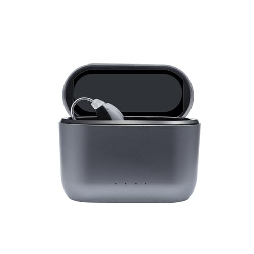Sengdong Hearing Aid, Chip 16 Channel Earback Digital Hearing Amplifier, Invisible, Moderate to Severe Deafness, the Elderly with Portable Charging Bin Hearing Devices （Single）