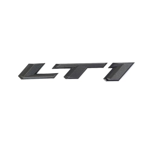 Image of 1PC LT1 Emblem 3D Side Door Badge Sticker Letters Nameplate Compatible with 2017-2024 84534516 SS LT1 Black