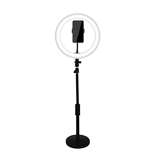 Aro de luz para eliminar sombras en videos con iluminacion tricolor de altura regulable 2