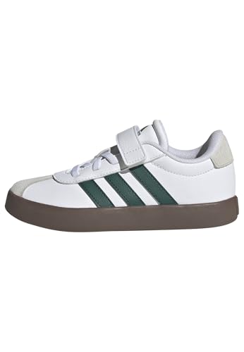 Image of adidas Kids' VL Court 3.0 Elastic Lace & Strap Shoe