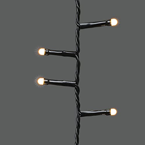 Konstsmide Micro LED Compactlights Tree Coat with Ring, 6 Strands of 110 Frosted Diodes, 8h Timer, 660 Amber Diodes - Image 4