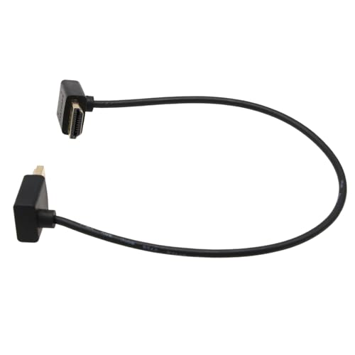 Image of HDMI 8K 30p 4K 60p UHD Cable for ATOMOS Shinobi Portkeys BM5 FEELWORLD Blackmagic Video Assist 4K Monitor Sony FX9 Canon EVA-1 Camera Type A HDMI 2.1 L-Shape 30cm