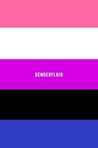 Genderfluid: A cute pride journal for those on who are genderfluid | Dot grid diary style | Genderfluid flag cover design