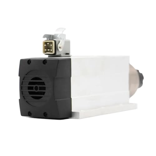 KACOME 6.0KW air-Cooled Spindle ER32 300Hz 220v / 380v with mounting Flange 4 Ceramic Ball Bearings 0.01mm Accuracy(220V)