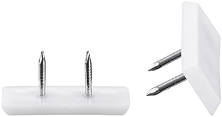 uxcell Furniture Feet Nail Plastic Glide Nails Square Chair Table Leg Protector Pads 31mm x 12mm White 20pcs