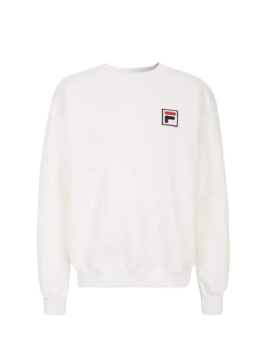 Fila Broby Crew Neck Sweat Confortable Anti-Pilling Antique White