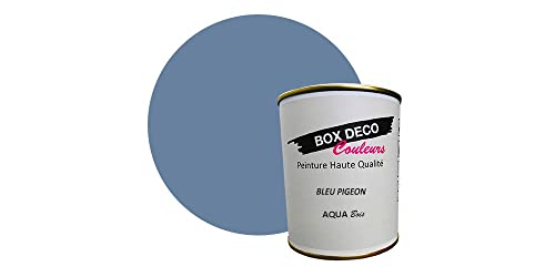 Pintura para muebles de madera interior a base de acrílico con aspecto mate Aqua Madera - 750 ml / 9 m² - Azul Pigeon