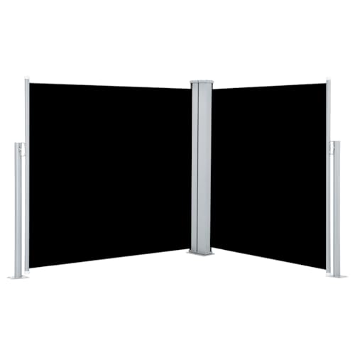 Structure en acier pour cet auvent latéral double face haut de gamme