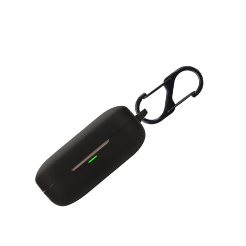 Image of WELCROS Soft Silicone Case Cover Compatible for Realme Buds Air 7 | 7 Pro (Black, with Keychain)