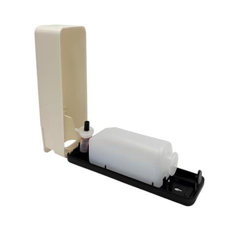 Image of Bath Craft by BATH GURU Wall Mounted Liquid Soap Dispenser for Wash Basin, 350Ml, ABS Plastic, White, Dispenser Pump for Bathroom Kitchen Sink
