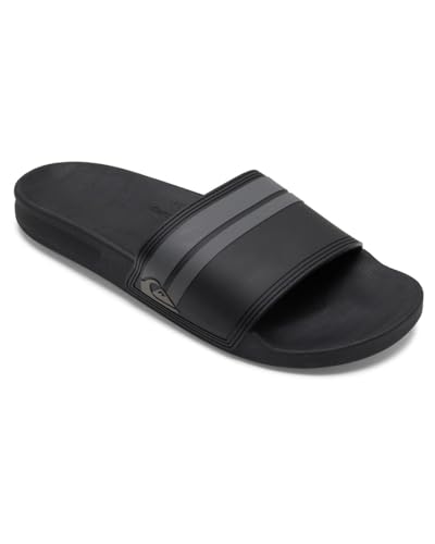 Quiksilver Herren Rivi Slide Peeptoe Sandalen, Black/Black/Grey, 43 EU Quiksilver Herren Rivi Slide Peeptoe Sandalen, Black/Black/Grey, 43 EU