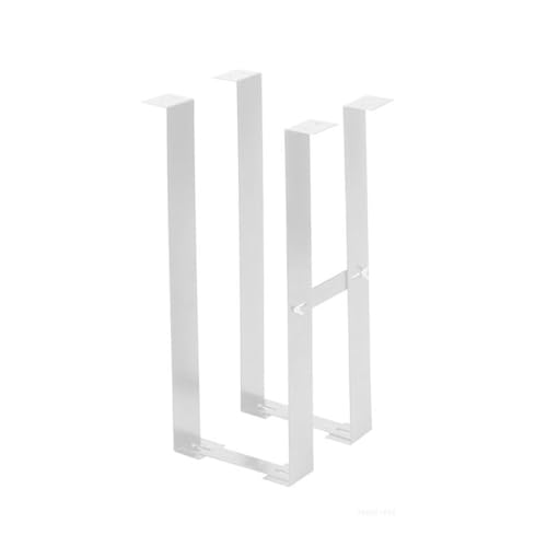 Soporte ajustable para CPU debajo del escritorio, soporte de torre de policarbonato de acero, carga máxima de 55 libras, compatible con escritorios blancos y negros que ahorra espacio.