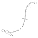 Silpada Cross Chain Bracelet for Women & Men, High Polished-Finish .925 Sterling Silver, Jewelry Gift Idea, 'In Good Faith', 7.5