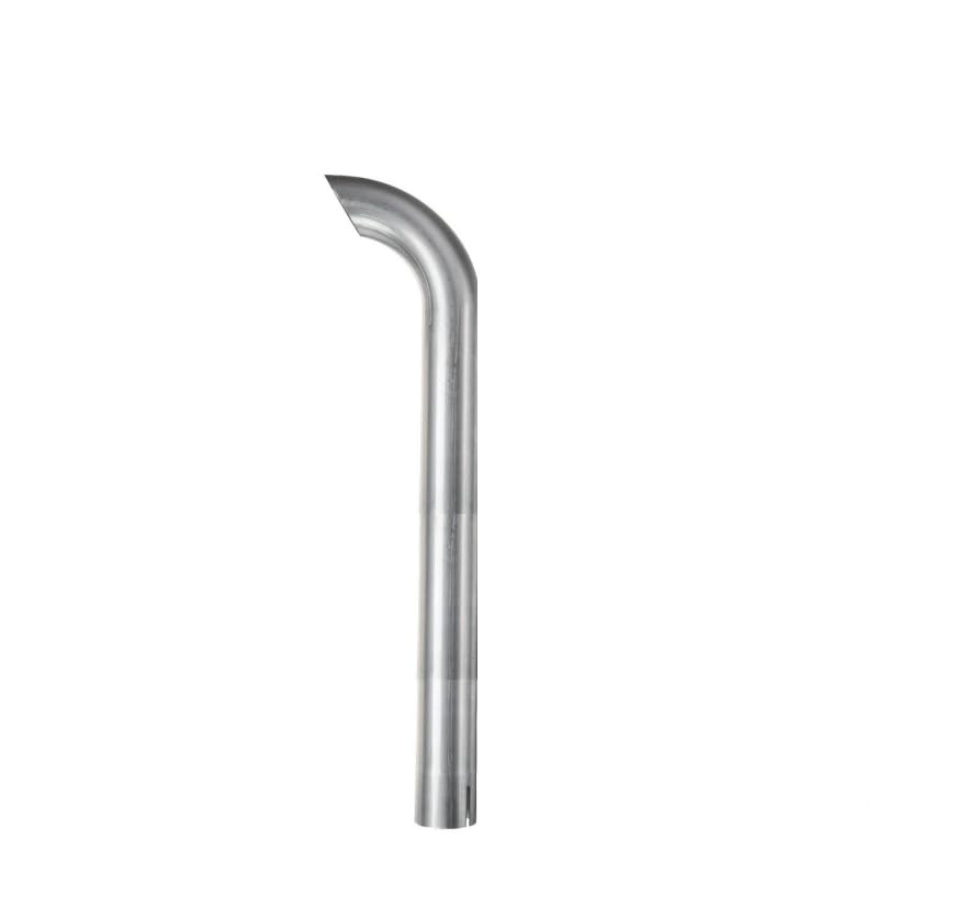 Tubo curvato prolunga marmitta scarico 100cm DIAMETRO 50mm con manicotto trattore e vari MADE IN ITALY