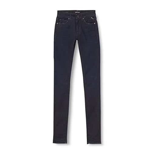 Replay Damer New Luz Hyperflex Clouds jeans, Blå (Mörkblå 007), 23W x 30L