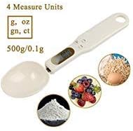 Kitchen Scale Spoon Scale, UNIWA Digital Spoon Scale 500g/0.1g Electronic Food Measuring Scale Weighing Scoop with 4 Unit Food Safe Material Great for Portioning Tea, Coffee, Flour, Spices, Medicine