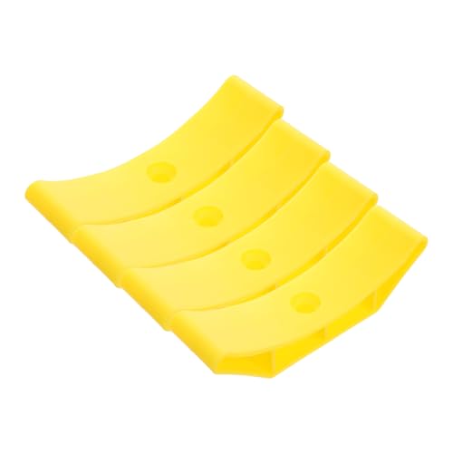 Gogogmee 4Pcs Compact Dumbbell Rack Stand Hollow Rubber Design for Enhanced Stability Portable Weight Storage Organizer for Home Gym and Sports Equipment