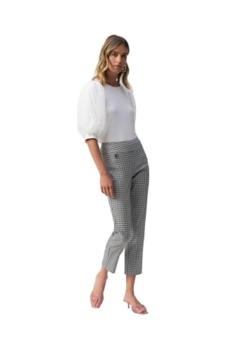 Women's Geometric Jacquard Crop Pull-on Pants