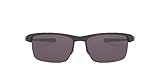 Oakley Men's OO9174 Carbon Blade Metal Rectangular Sunglasses, Matte Satin Black/Prizm Daily Polarized, 66 mm