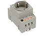 0804040, Power Outlet, Socket, CF, Gray, Push-in, DIN Rail, 250 VAC, 16A, VDE 0620-1, EO-CF/PT/LED