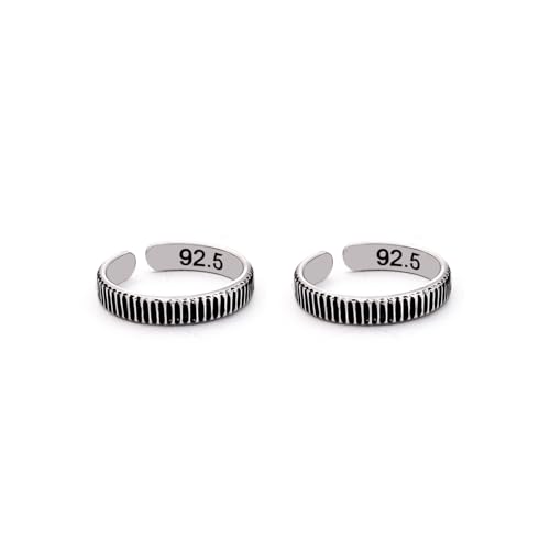 Image of Milan Jewellers 99.9% Pure Silver Toe Rings | Womens | Certified | Stamped (Pure Chandi Bhichiya)