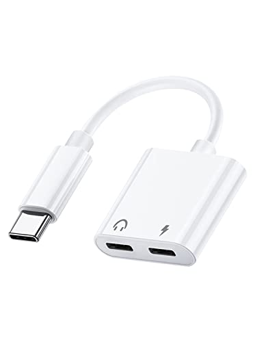 Adaptateur de Prise de Casque USB C, Double Type-C Adaptateur de Charge Audio USB C à câble de Chien de Dongle auxiliaire pour Samsung Galaxy s22 s21 S20 Ultra S20, Pixel 4 3 2 XL，Huawei Mate 20/40/30
