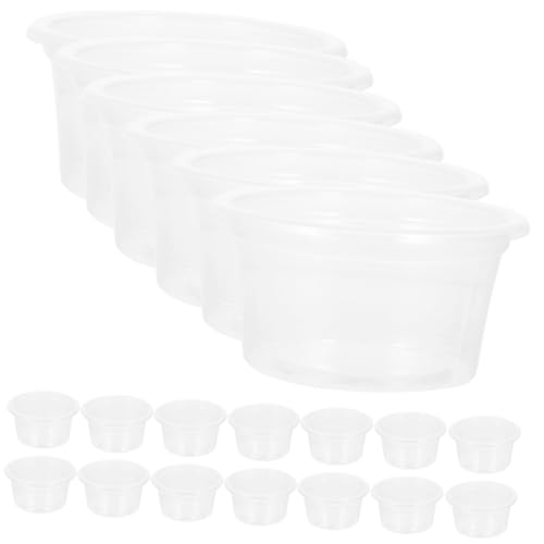 Milisten 20piezas Comederos para Reptiles Platos Compactos Multifunción Cuenco Transparente para Reptiles Domésticos Suministro para Acuario Bebedero Pequeño