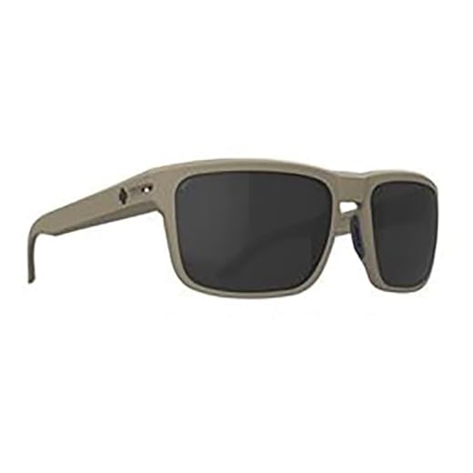 Spy Óculos de sol retangular masculino Optic Region XL, cinza fosco areia feliz, 62 mm, Cinza Happy Sand Matte, 62 mm