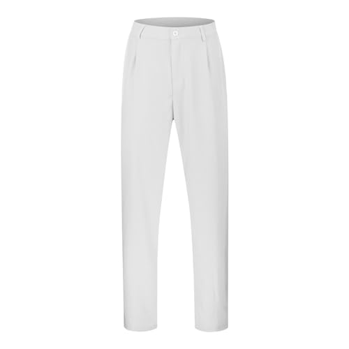 Mens Loose Fit Suit Dress Pants Casual Business Straight Leg Formal Pants Wrinkle Free Flat Front Work Trousers2