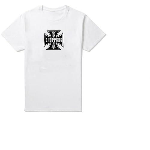T-shirt Furio7 homme en coton blanc à manches courtes style casual