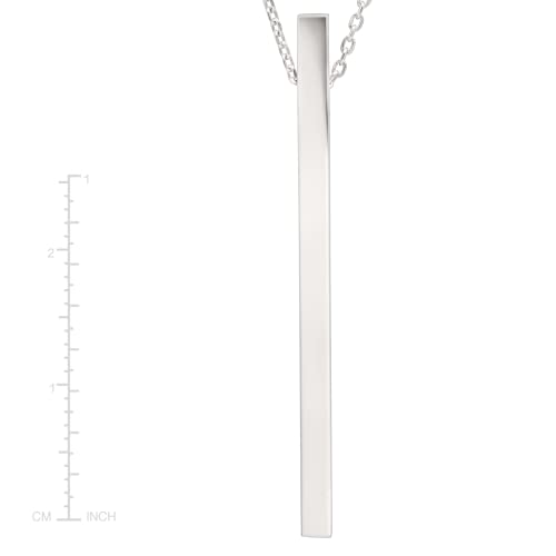 Silpada 'Minimalist' Vertical Bar Pendant Necklace In Sterling Silver, 28" + 2" #TOP4