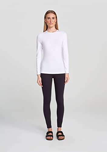 Camiseta Básica Manga Longa, Hering, Feminino, Branco, G